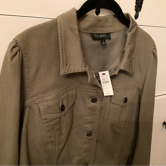 Talbots Olive Khaki Jacket NWT - Picture 4 of 7